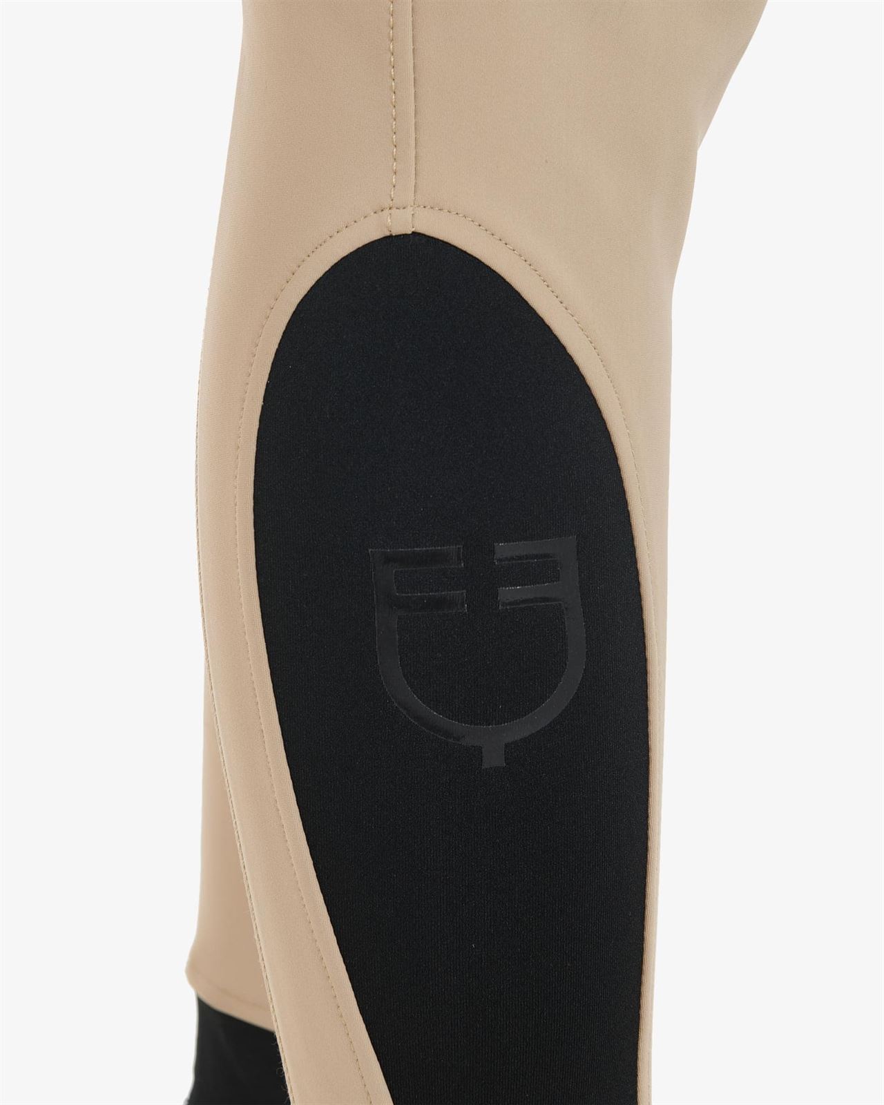 Pantalón mujer EQUESTRO Zenda grip rodilla color beige